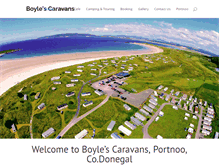 Tablet Screenshot of boylescaravans.com